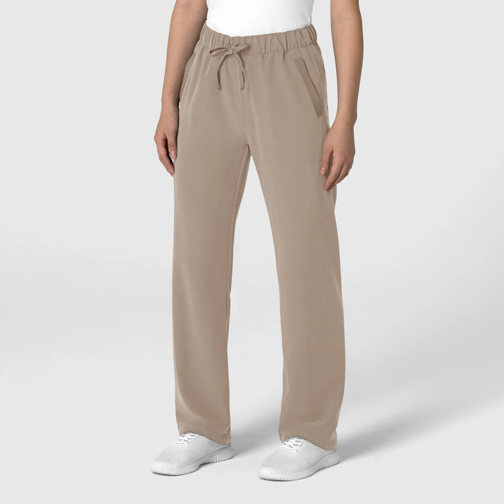Wink Scrubs Women's Stovepipe High-Low Hem Scrub Pant Haze | scrub-supply.com