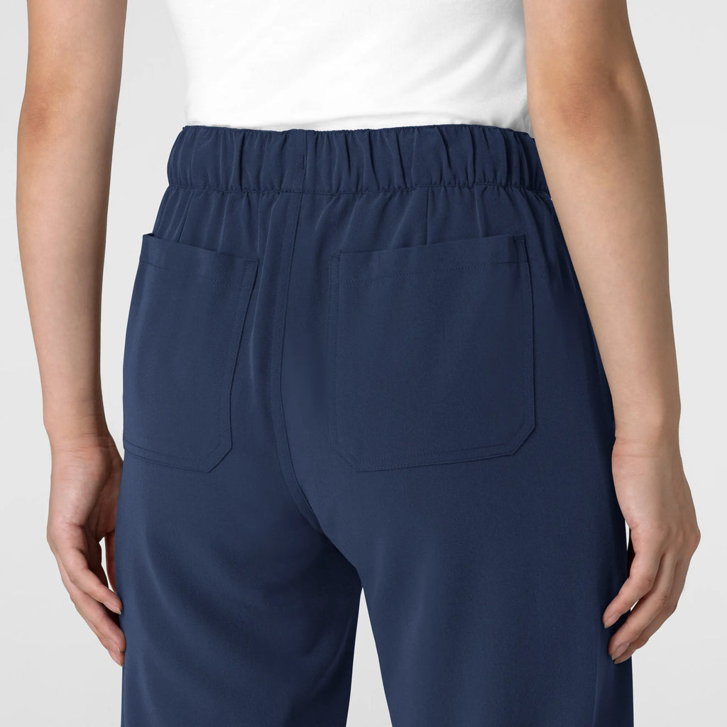 Wink Scrubs Women's Stovepipe High-Low Hem Scrub Pant Navy | scrub-supply.com