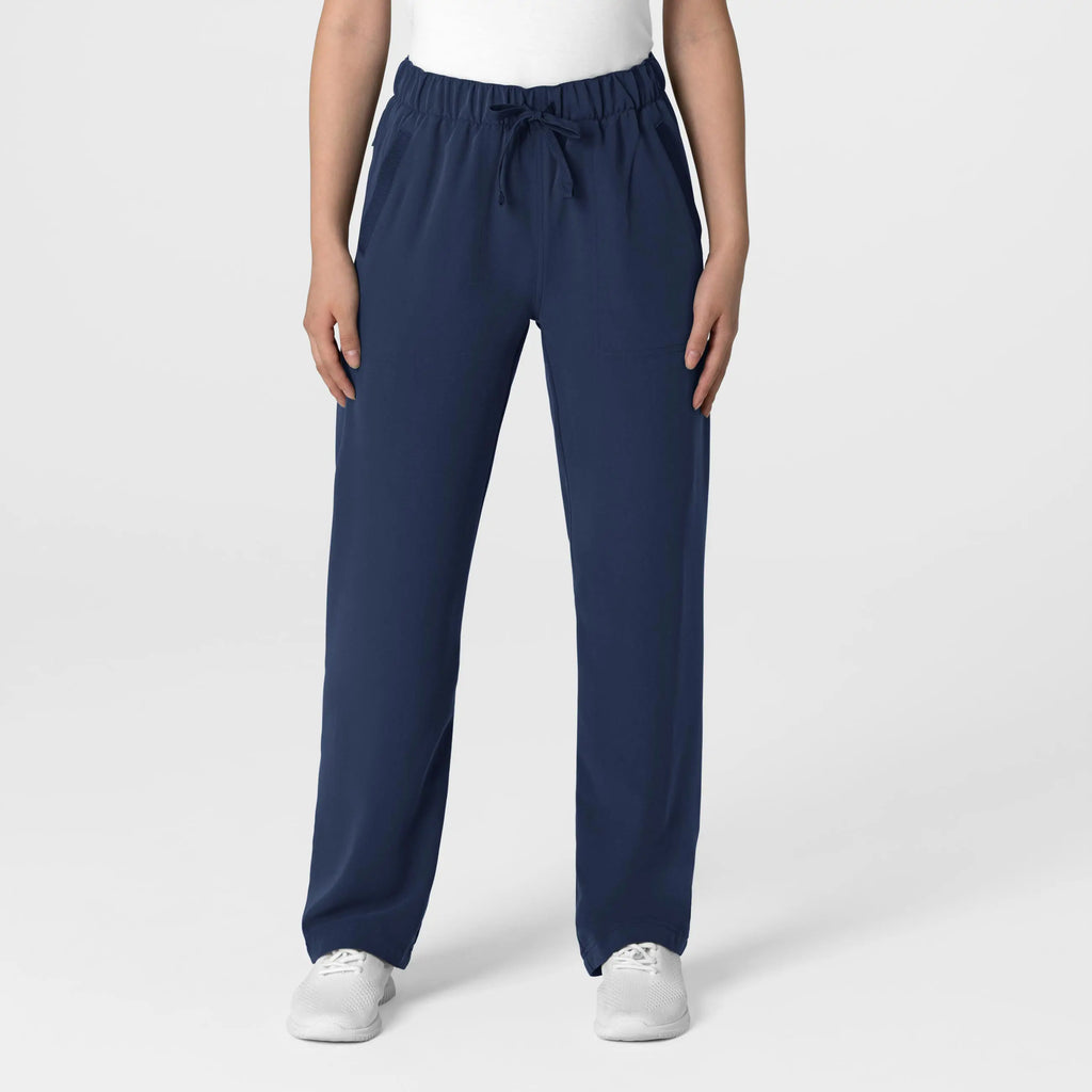 Wink Scrubs Women's Stovepipe High-Low Hem Scrub Pant Navy | scrub-supply.com