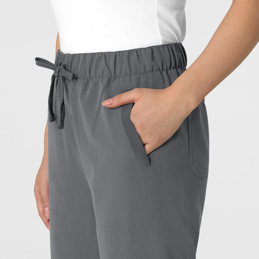 Wink Scrubs Women's Stovepipe High-Low Hem Scrub Pant Pewter | scrub-supply.com