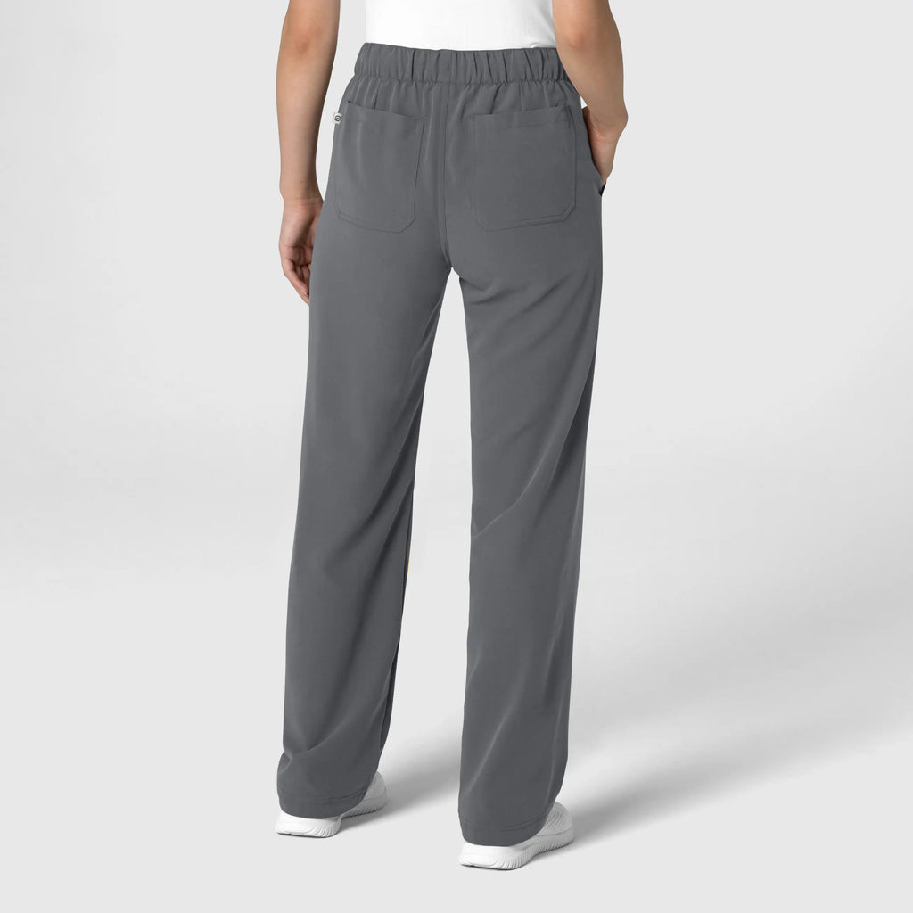 Wink Scrubs Women's Stovepipe High-Low Hem Scrub Pant Pewter | scrub-supply.com