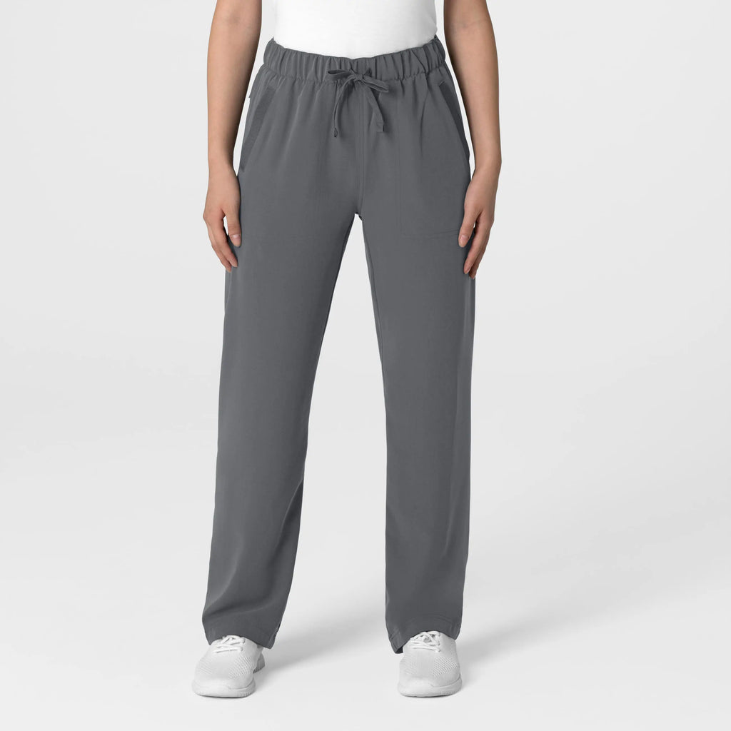 Wink Scrubs Women's Stovepipe High-Low Hem Scrub Pant Pewter | scrub-supply.com