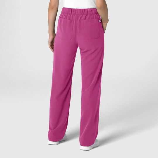 Wink Scrubs Women's Stovepipe High-Low Hem Scrub Pant Raspberry | scrub-supply.com