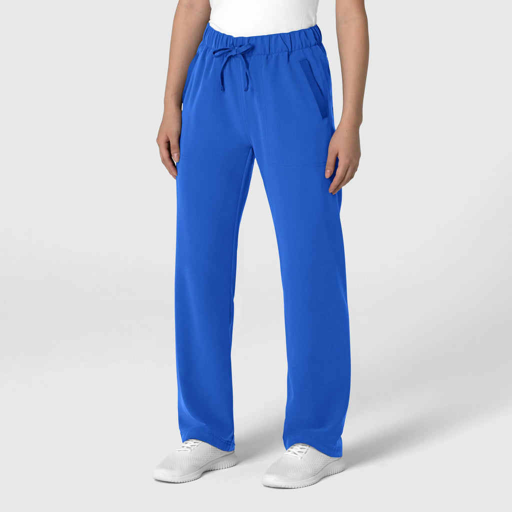 Wink Scrubs Women's Stovepipe High-Low Hem Scrub Pant Royal Blue | scrub-supply.com