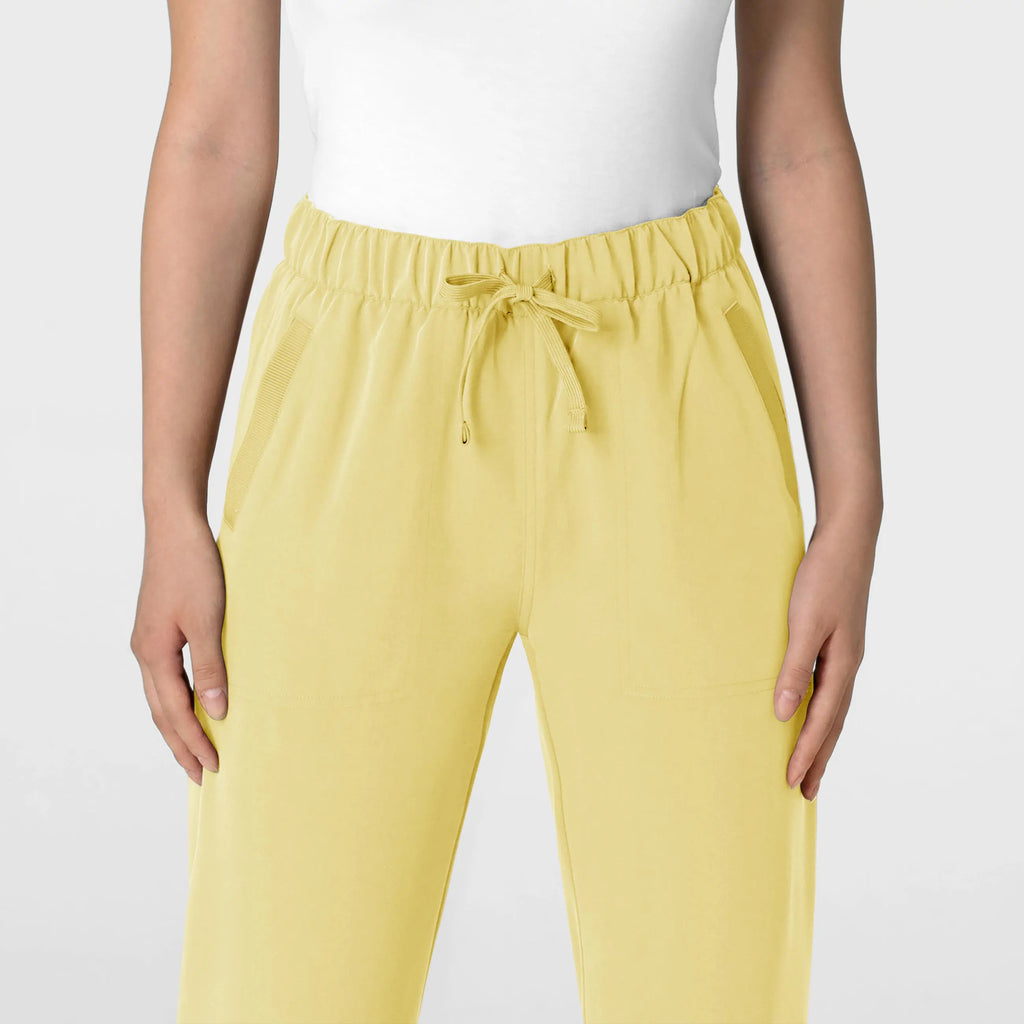 Wink Scrubs Women's Stovepipe High-Low Hem Scrub Pant Sunshine Yellow | scrub-supply.com