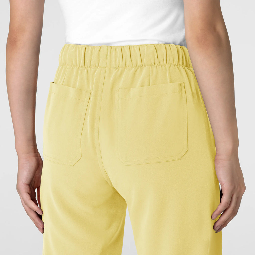 Wink Scrubs Women's Stovepipe High-Low Hem Scrub Pant Sunshine Yellow | scrub-supply.com