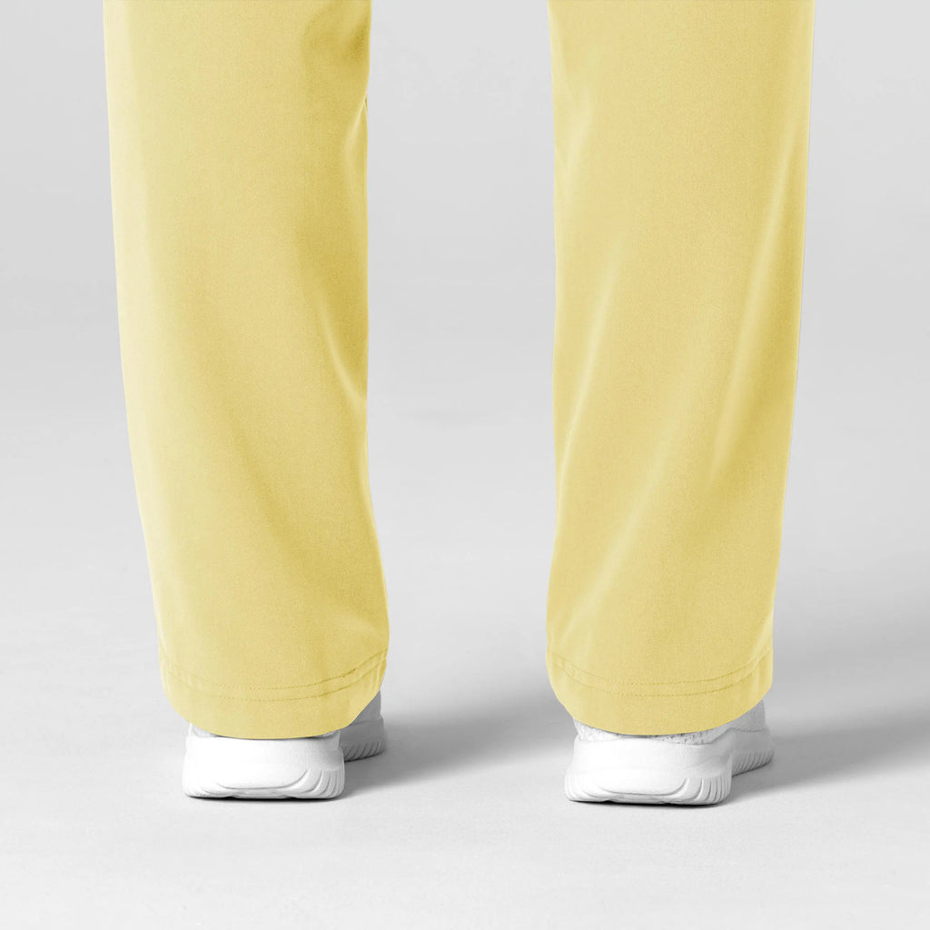 Wink Scrubs Women's Stovepipe High-Low Hem Scrub Pant Sunshine Yellow | scrub-supply.com