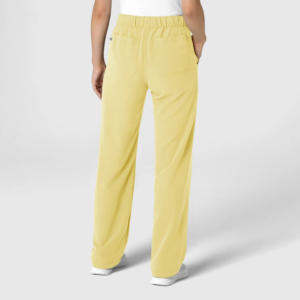 Wink Scrubs Women's Stovepipe High-Low Hem Scrub Pant Sunshine Yellow | scrub-supply.com