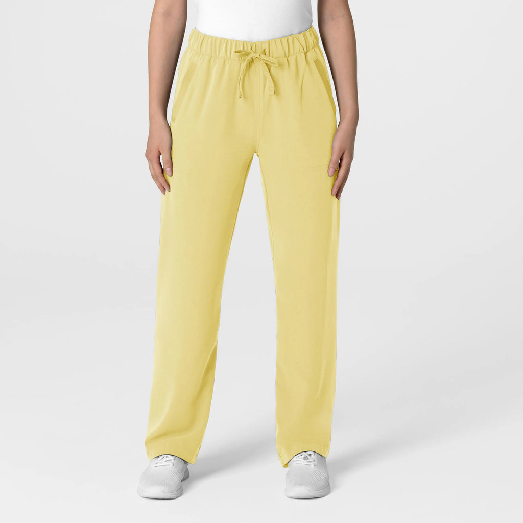 Wink Scrubs Women's Stovepipe High-Low Hem Scrub Pant Sunshine Yellow | scrub-supply.com