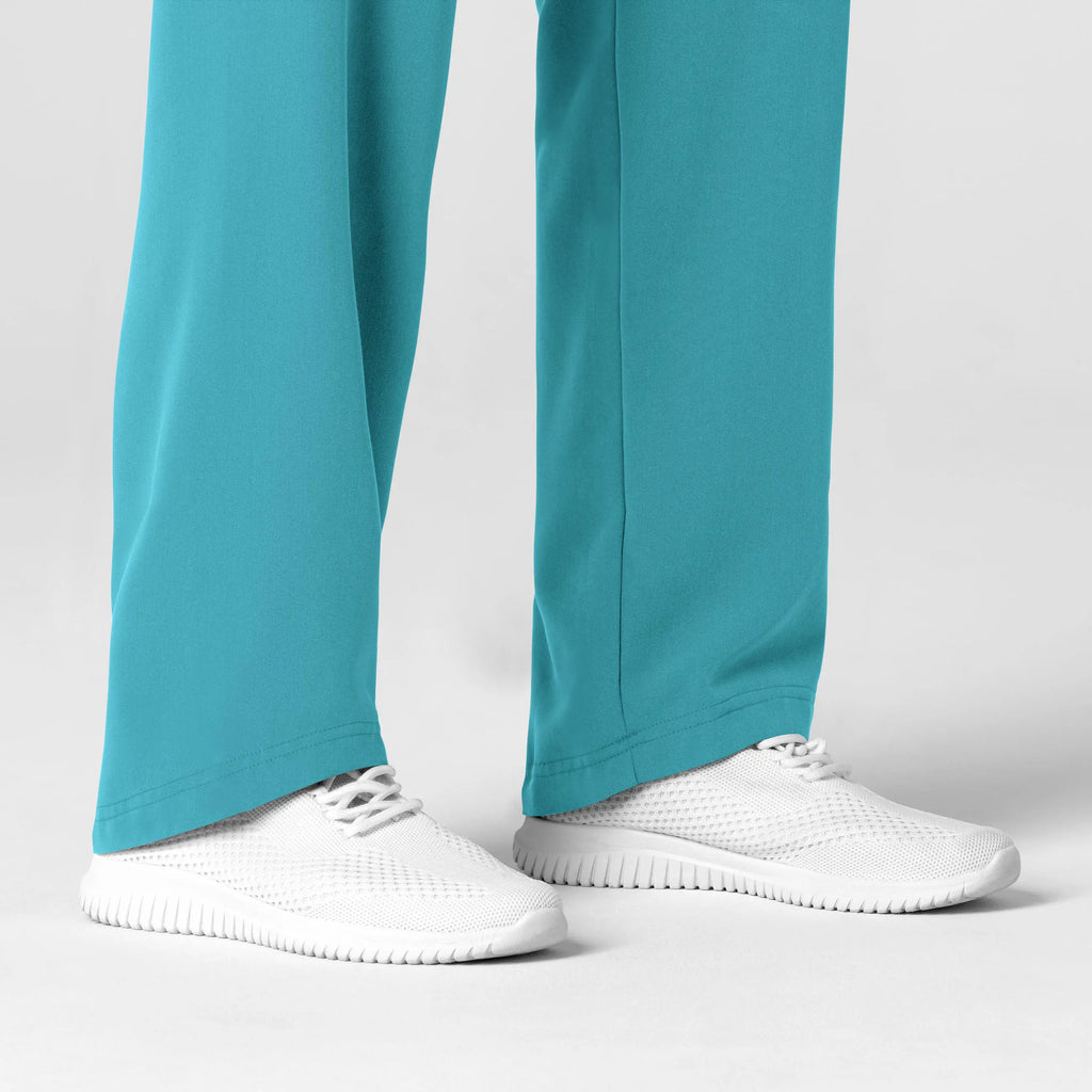 Wink Scrubs Women's Stovepipe High-Low Hem Scrub Pant Teal | scrub-supply.com