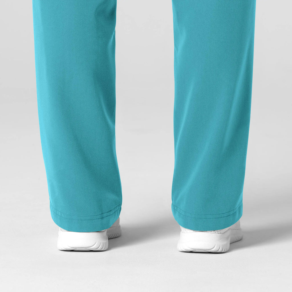 Wink Scrubs Women's Stovepipe High-Low Hem Scrub Pant Teal | scrub-supply.com