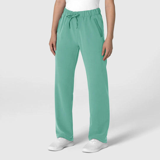 Wink Scrubs Women's Stovepipe High-Low Hem Scrub Pant Turquoise | scrub-supply.com