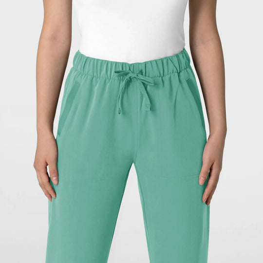 Wink Scrubs Women's Stovepipe High-Low Hem Scrub Pant Turquoise | scrub-supply.com