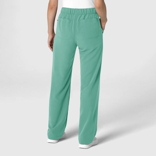 Wink Scrubs Women's Stovepipe High-Low Hem Scrub Pant Turquoise | scrub-supply.com