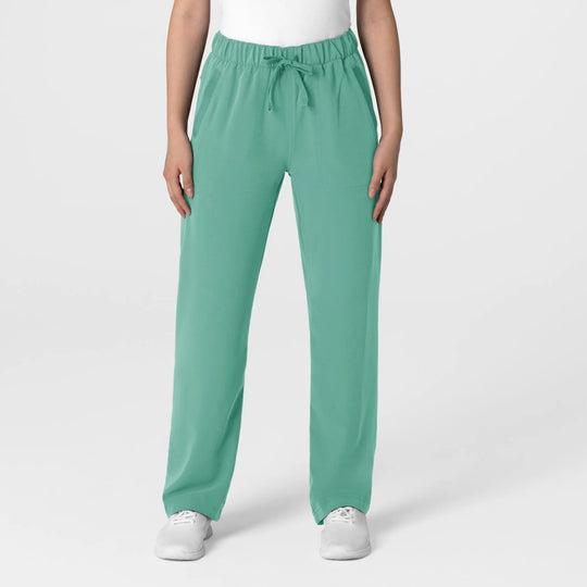Wink Scrubs Women's Stovepipe High-Low Hem Scrub Pant Turquoise | scrub-supply.com