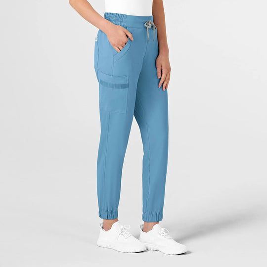 Wink Scrubs Women's RENEW Jogger Scrub Pant Bay Blue | scrub-supply.com