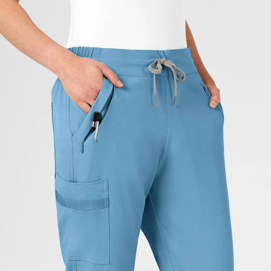 Wink Scrubs Women's RENEW Jogger Scrub Pant Bay Blue | scrub-supply.com