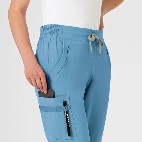 Wink Scrubs Women's RENEW Jogger Scrub Pant Bay Blue | scrub-supply.com