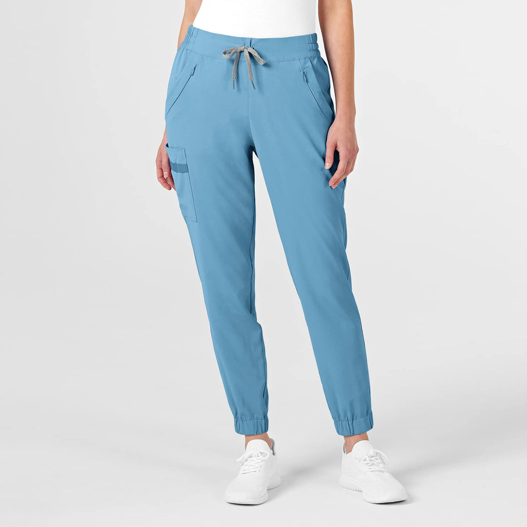 Wink Scrubs Women's RENEW Jogger Scrub Pant Bay Blue | scrub-supply.com