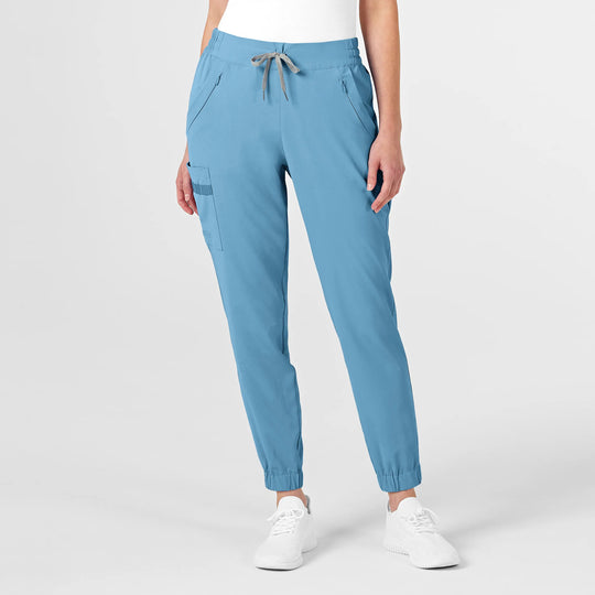 Wink Scrubs Women's RENEW Jogger Scrub Pant Bay Blue | scrub-supply.com
