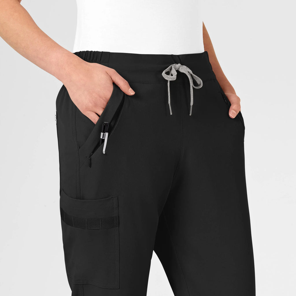 Wink Scrubs Women's RENEW Jogger Scrub Pant Black | scrub-supply.com