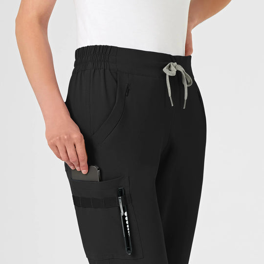 Wink Scrubs Women's RENEW Jogger Scrub Pant Black | scrub-supply.com