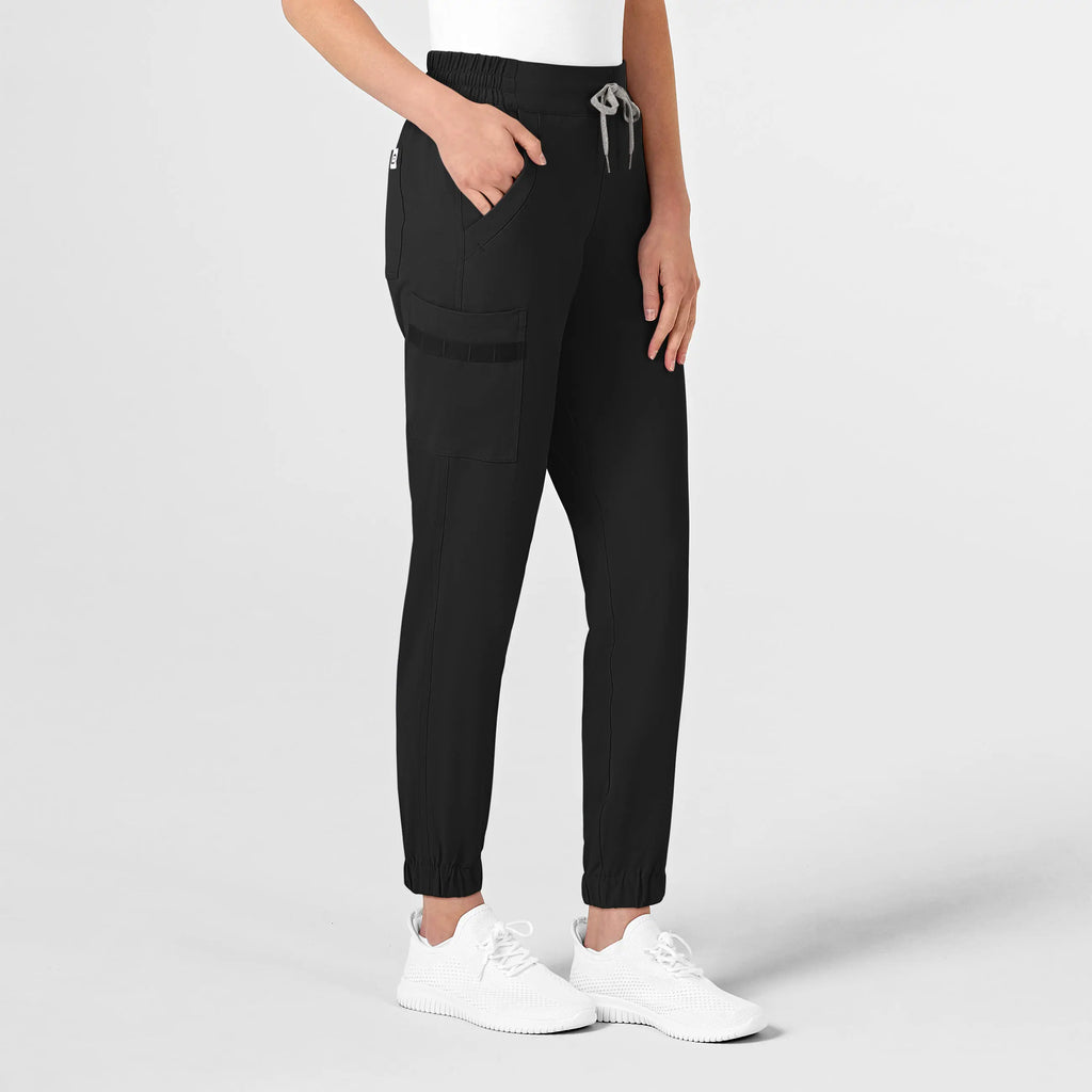 Wink Scrubs Women's RENEW Jogger Scrub Pant Black | scrub-supply.com