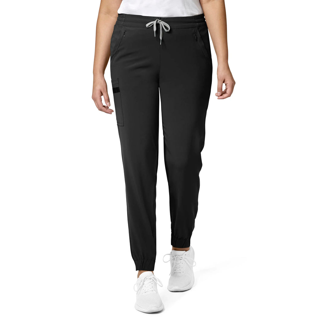 Wink Scrubs Women's RENEW Jogger Scrub Pant Black | scrub-supply.com