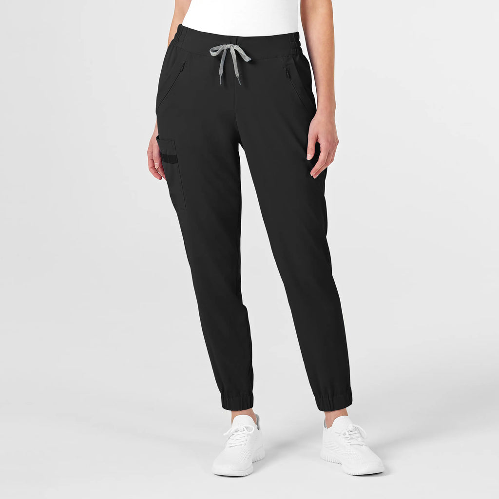 Wink Scrubs Women's RENEW Jogger Scrub Pant Black | scrub-supply.com