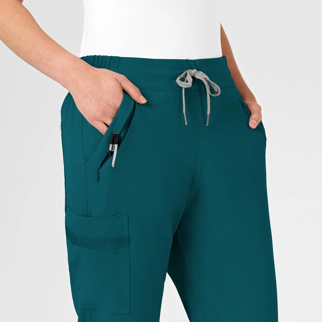 Wink Scrubs Women's RENEW Jogger Scrub Pant Caribbean Blue | scrub-supply.com