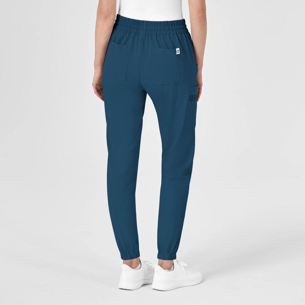 Wink Scrubs Women's RENEW Jogger Scrub Pant Caribbean Blue | scrub-supply.com