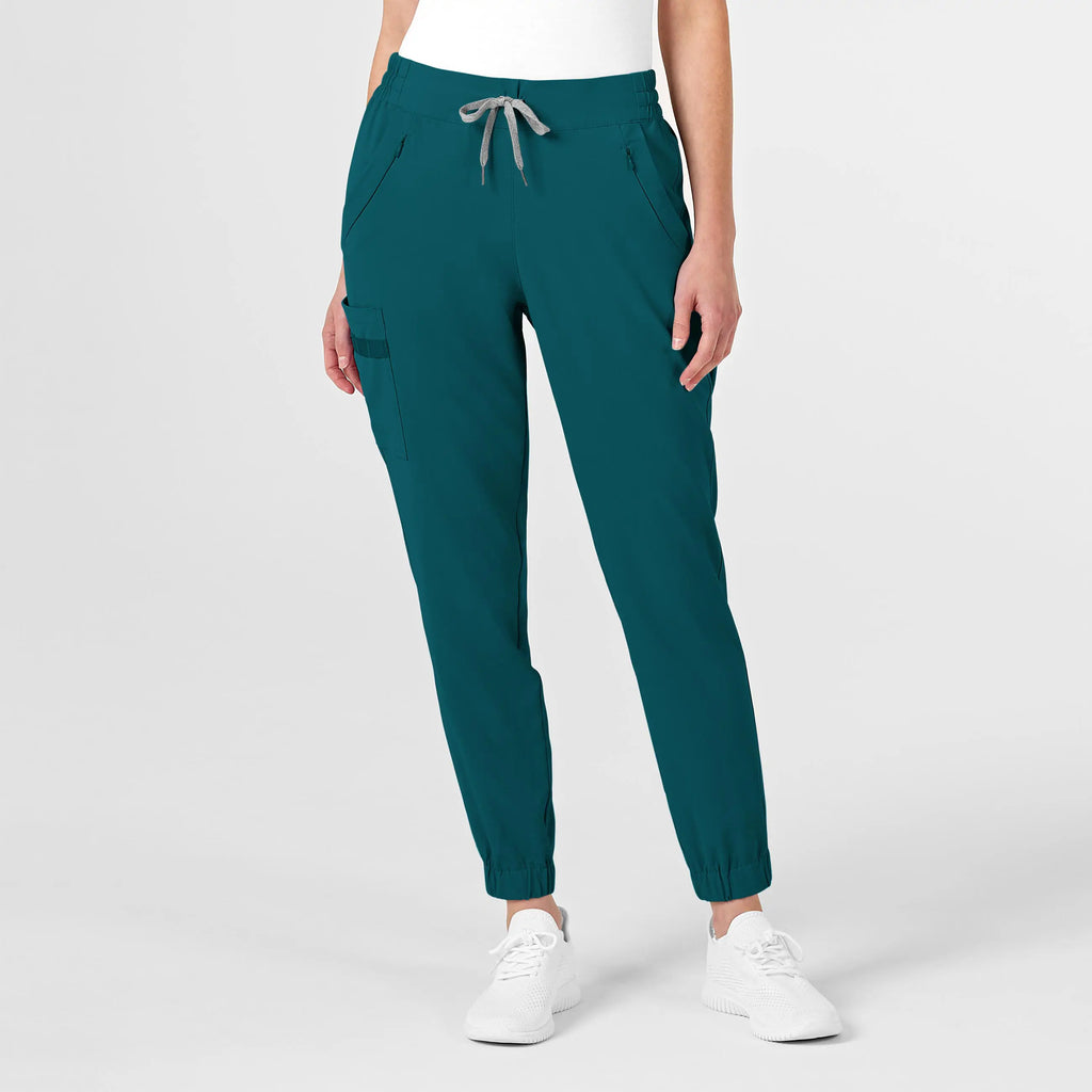 Wink Scrubs Women's RENEW Jogger Scrub Pant Caribbean Blue | scrub-supply.com