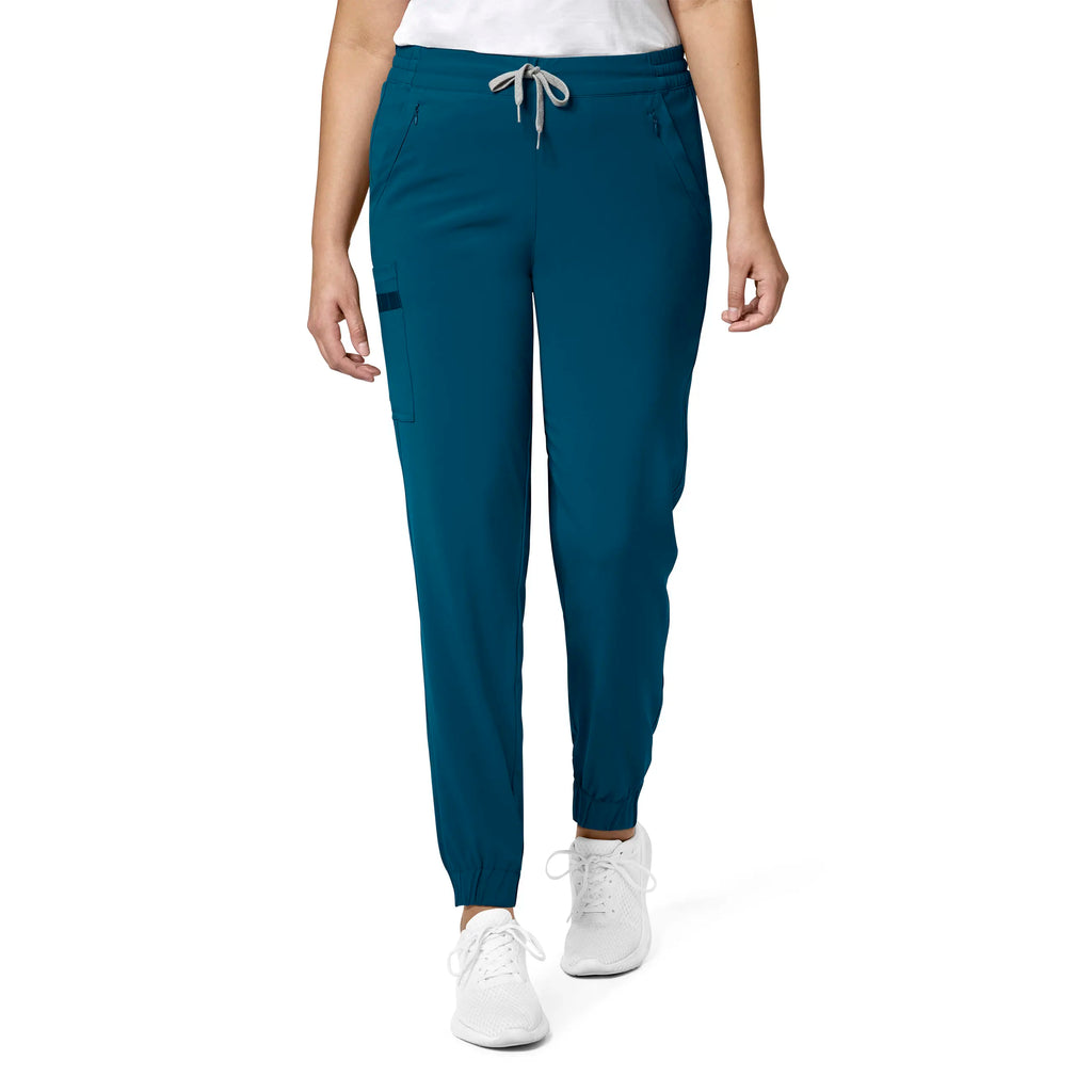 Wink Scrubs Women's RENEW Jogger Scrub Pant Caribbean Blue | scrub-supply.com