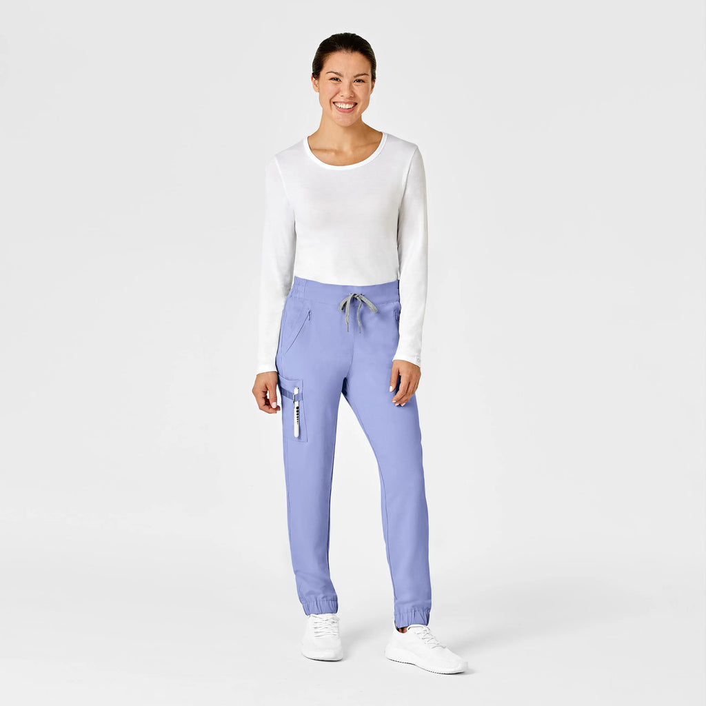 Wink Scrubs Women's RENEW Jogger Scrub Pant Ceil Blue | scrub-supply.com