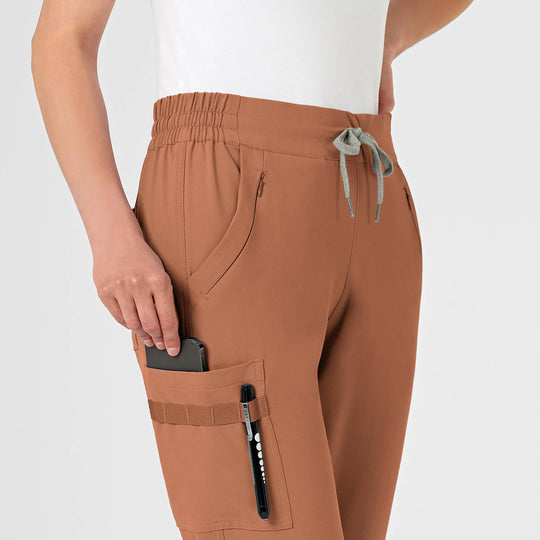 Wink Scrubs Women's RENEW Jogger Scrub Pant Clay | scrub-supply.com