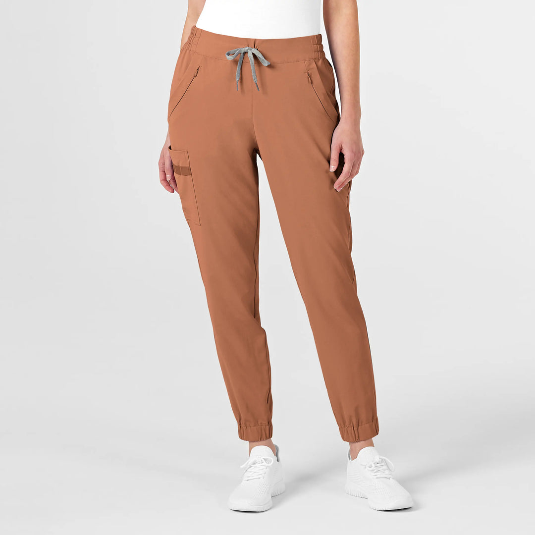 Wink Scrubs Women's RENEW Jogger Scrub Pant Clay | scrub-supply.com
