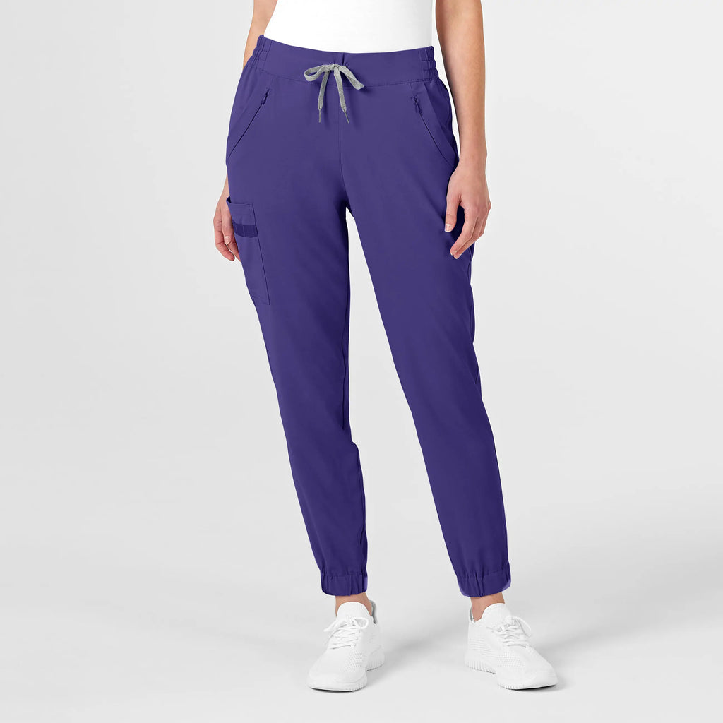 Wink Scrubs Women's RENEW Jogger Scrub Pant Grape | scrub-supply.com