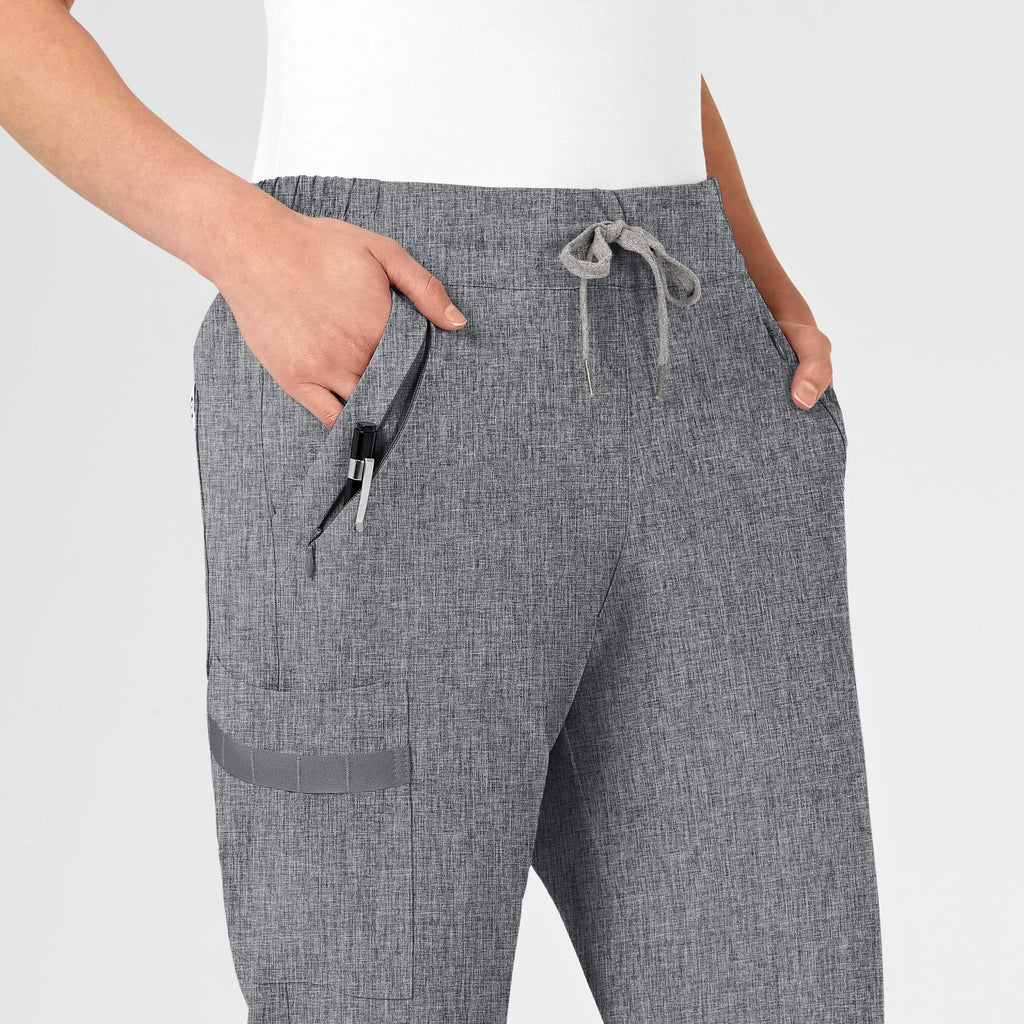 Wink Scrubs Women's RENEW Jogger Scrub Pant Grey Heather | scrub-supply.com