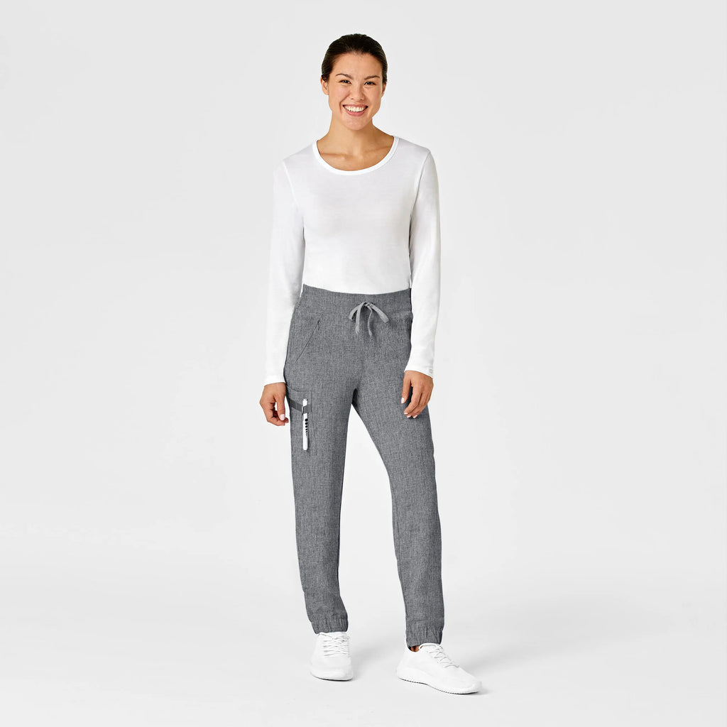 Wink Scrubs Women's RENEW Jogger Scrub Pant Grey Heather | scrub-supply.com