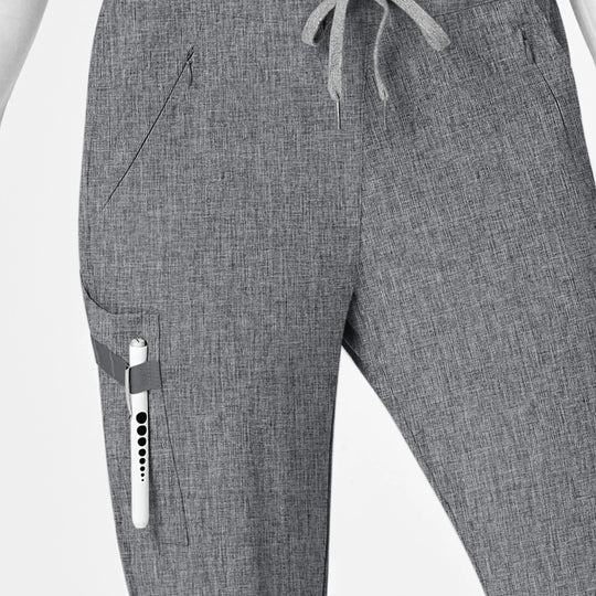Wink Scrubs Women's RENEW Jogger Scrub Pant Grey Heather | scrub-supply.com
