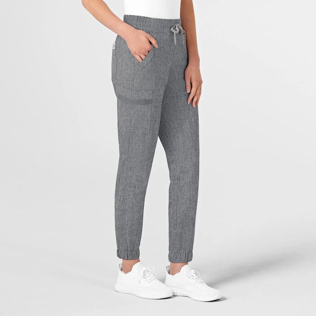 Wink Scrubs Women's RENEW Jogger Scrub Pant Grey Heather | scrub-supply.com