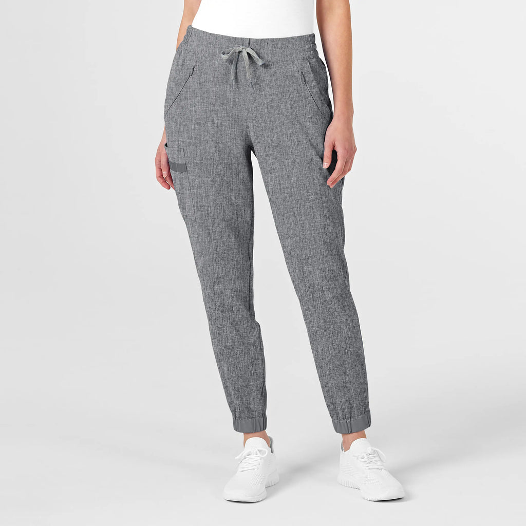 Wink Scrubs Women's RENEW Jogger Scrub Pant Grey Heather | scrub-supply.com