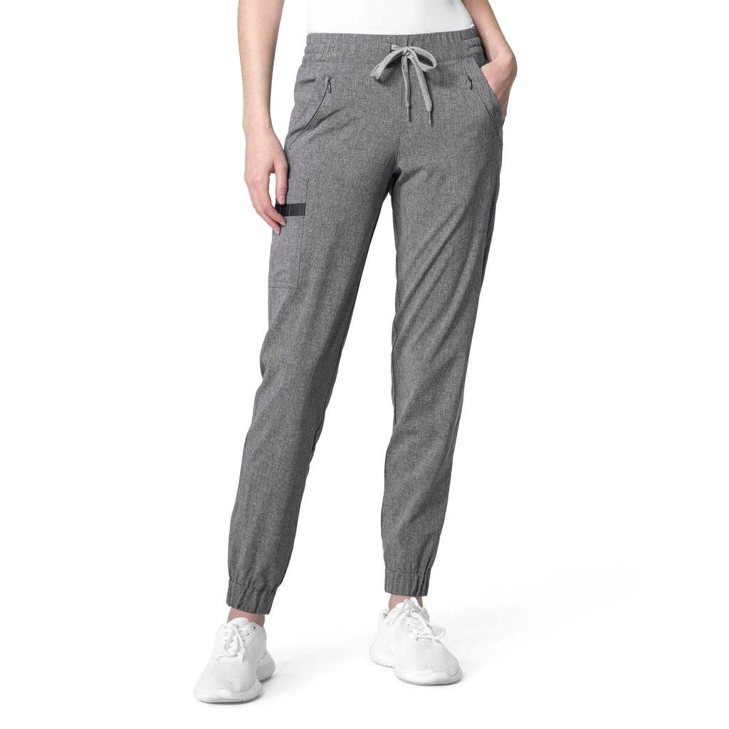 Wink Scrubs Women's RENEW Jogger Scrub Pant Grey Heather | scrub-supply.com