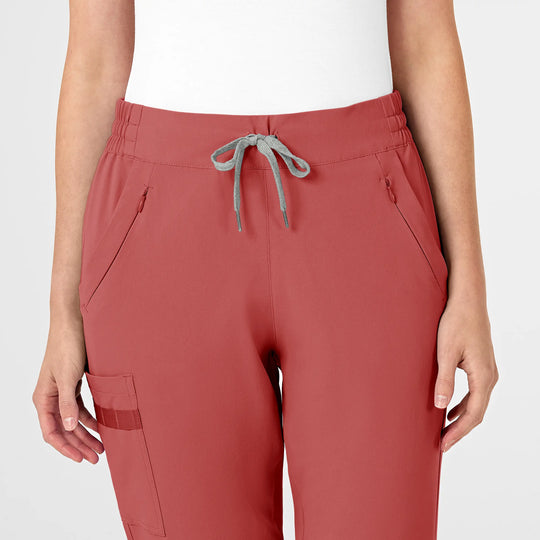Wink Scrubs Women's RENEW Jogger Scrub Pant Mineral Red | scrub-supply.com