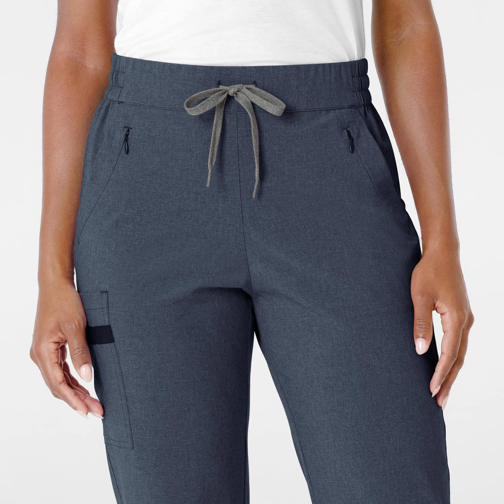 Wink Scrubs Women's RENEW Jogger Scrub Pant Navy Heather | scrub-supply.com