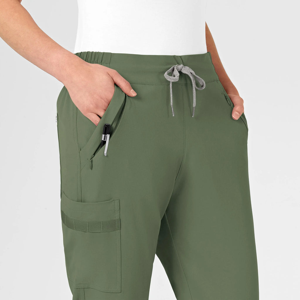 Wink Scrubs Women's RENEW Jogger Scrub Pant Olive | scrub-supply.com