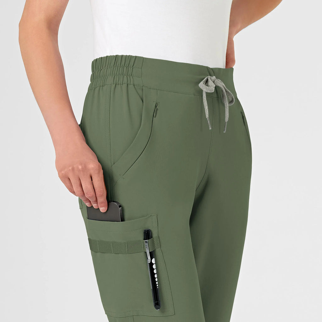 Wink Scrubs Women's RENEW Jogger Scrub Pant Olive | scrub-supply.com