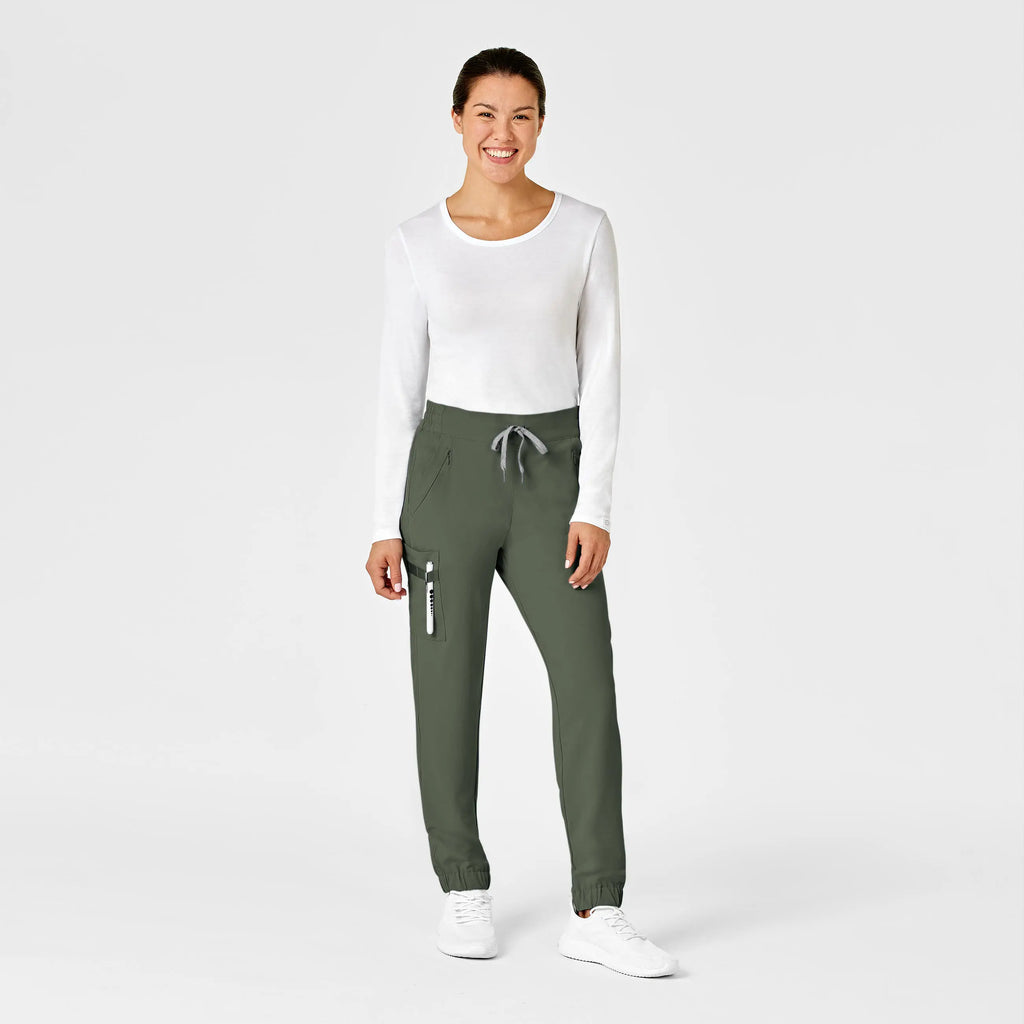 Wink Scrubs Women's RENEW Jogger Scrub Pant Olive | scrub-supply.com