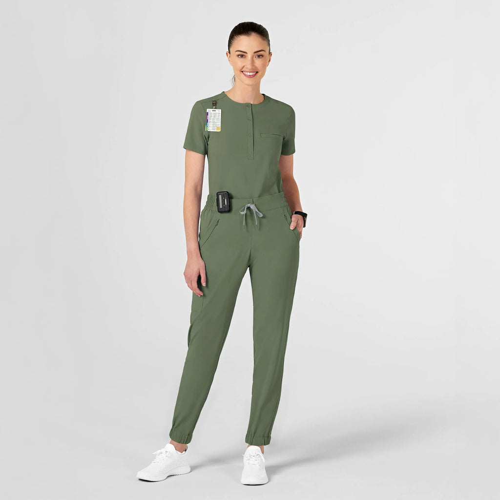 Wink Scrubs Women's RENEW Jogger Scrub Pant Olive | scrub-supply.com