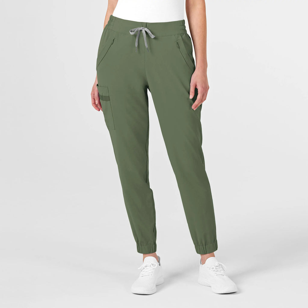 Wink Scrubs Women's RENEW Jogger Scrub Pant Olive | scrub-supply.com